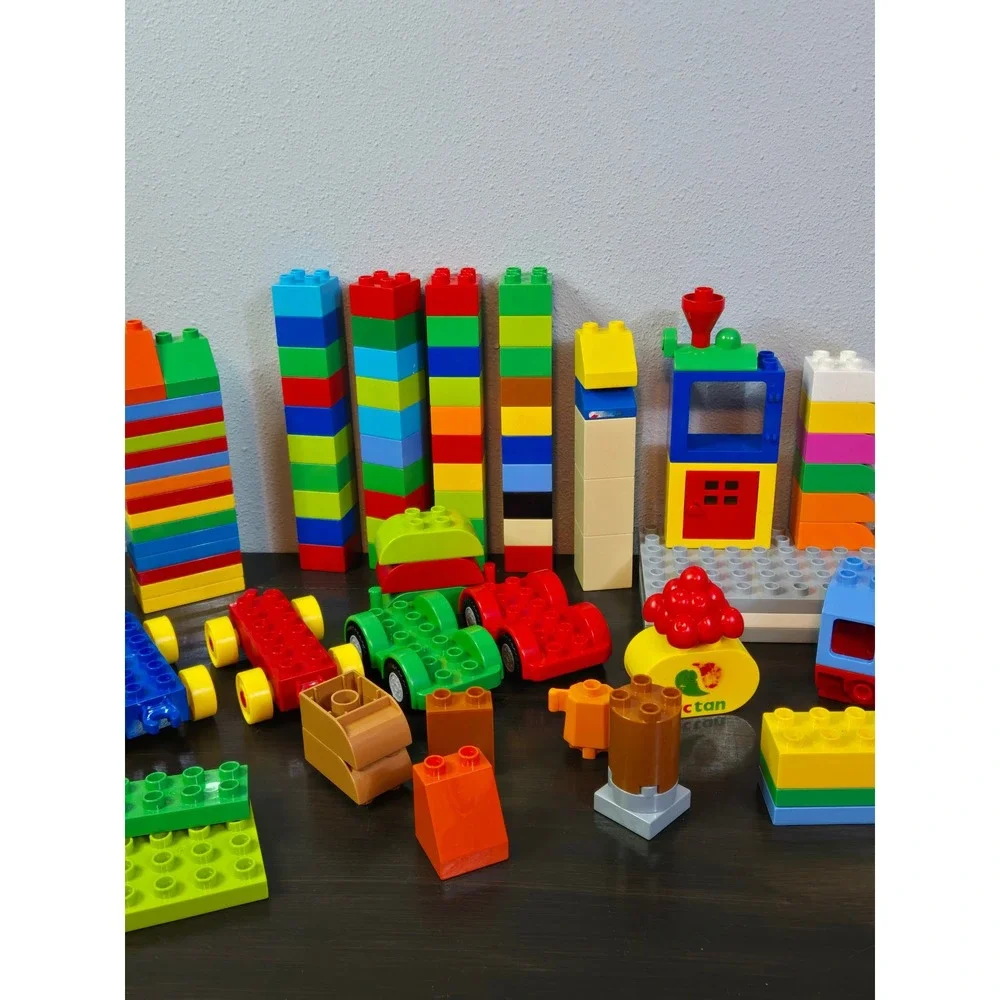 LEGO Duplo Bulk Lot Bricks Vehicles Bank Octan Building Blocks Assorted Colors